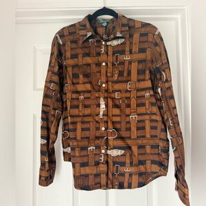 Lauren Ralph Lauren Belt Pattern Shirt